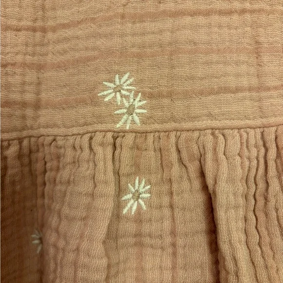 Madewell Pink Embroidered Cotton Gauze Blouse - Picture 3 of 5